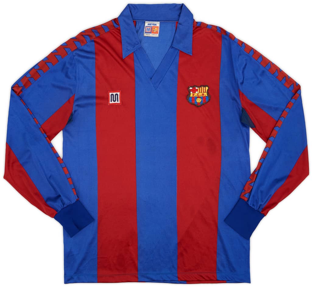 1984-89 Barcelona Home L/S Shirt - 5/10 - (M)