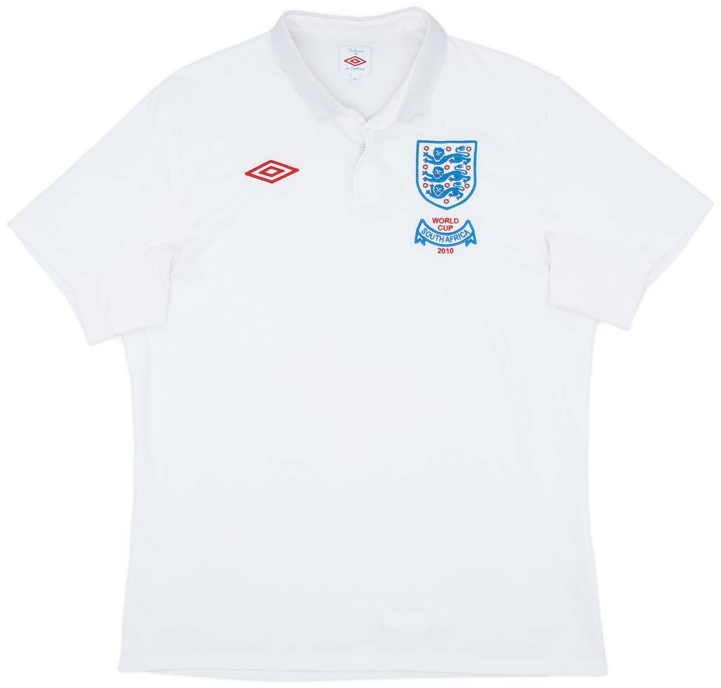 2009-10 England 'South Africa' Home Shirt - 7/10 - (XXL)