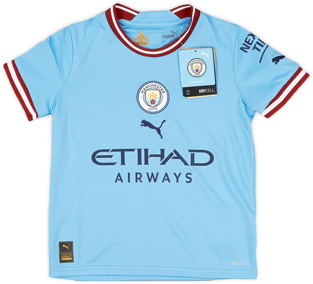 2022-23 Manchester City Home Shirt (7-8 Years)