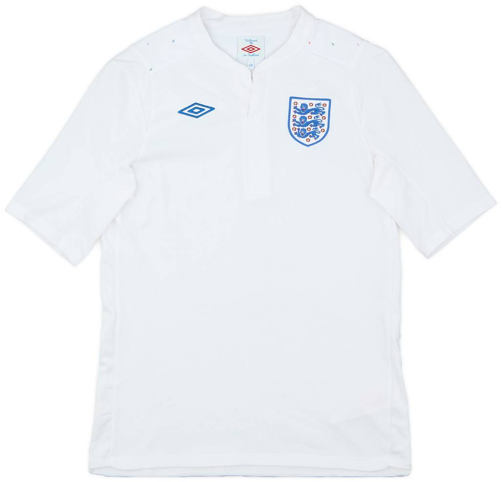 2010-11 England Home Shirt - 7/10 - (XL.Boys)