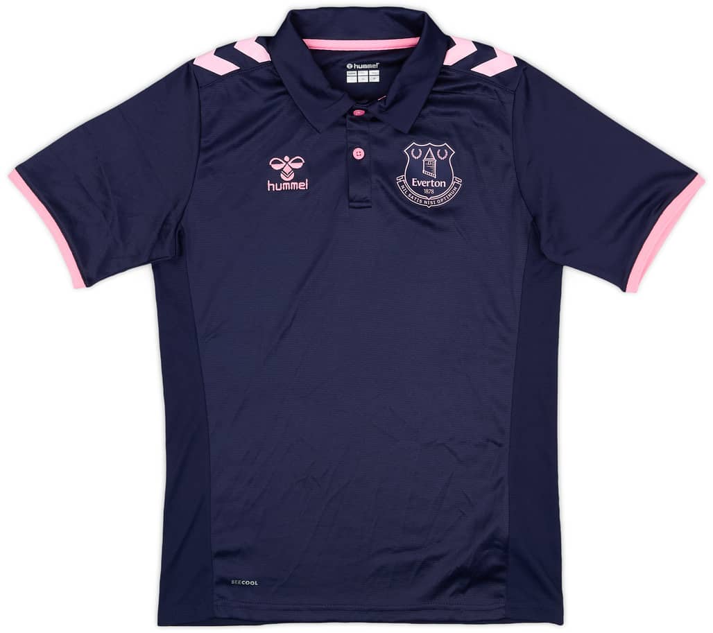 2021-22 Everton Hummel Polo Shirt - 9/10 - (S)