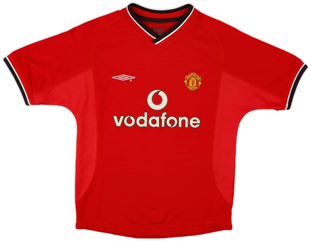 2000-02 Manchester United Home Shirt - 8/10 - (S.Boys)