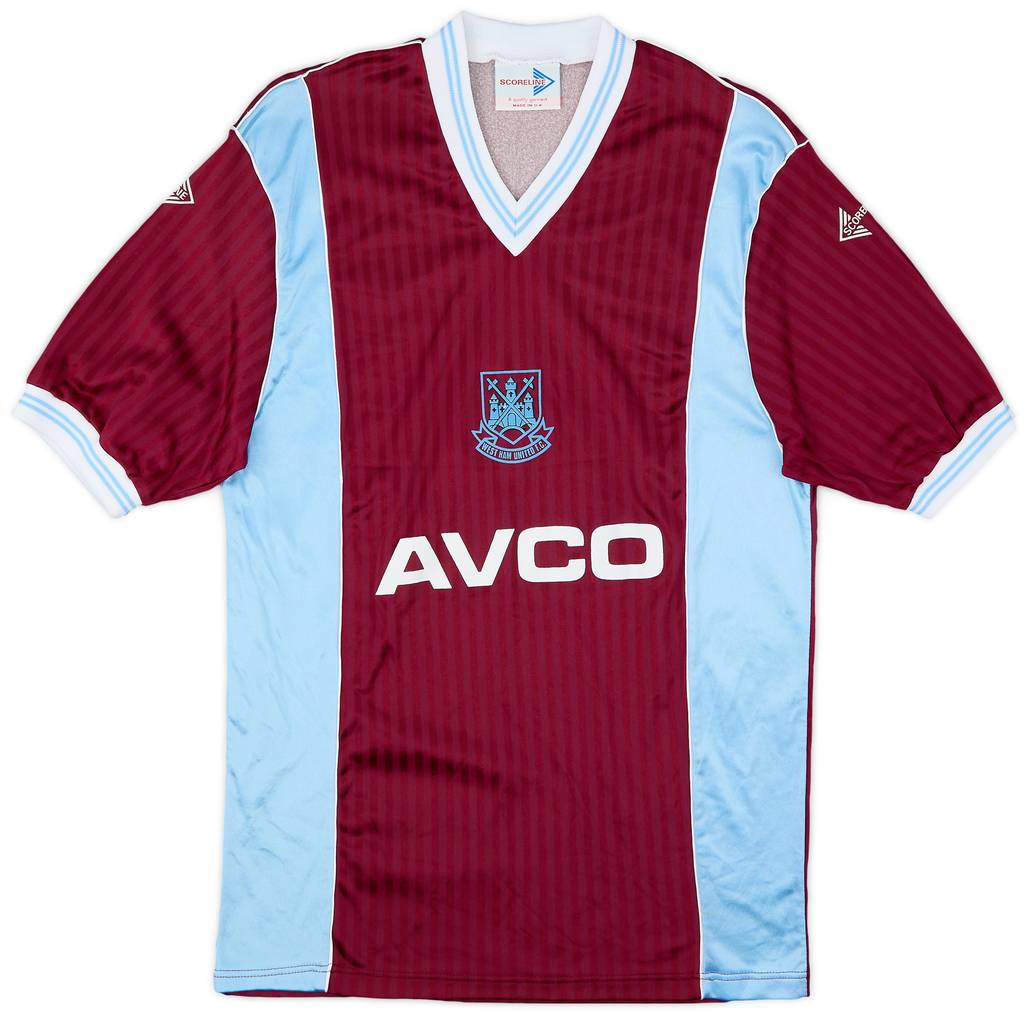 1987-89 West Ham Home Shirt - 8/10 - (M)