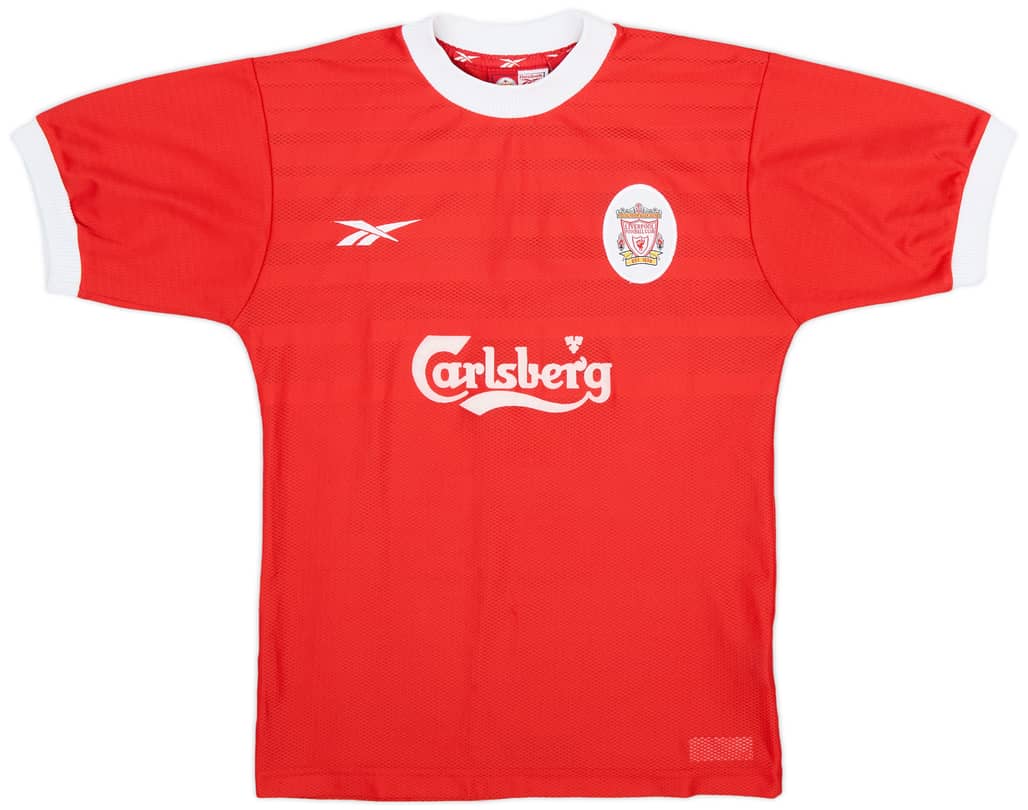 1998-00 Liverpool Home Shirt - 9/10 - (XL.Boys)