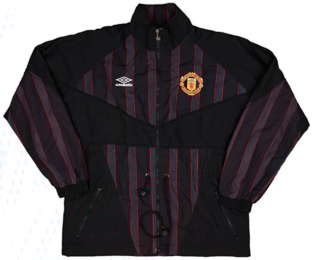 Manchester United 1997 1998 Umbro Sharp Bench Coat Jacket