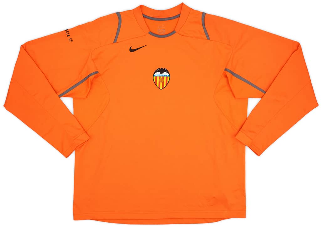 2006-07 Valencia Nike Training L/S Shirt - 9/10 - (L)