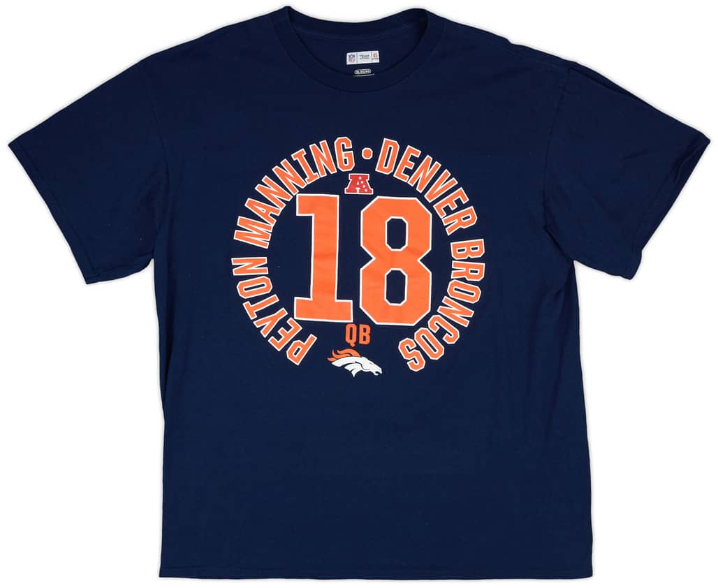 2015 Denver Broncos Manning #18 NFL Tee - 9/10 - (XL)