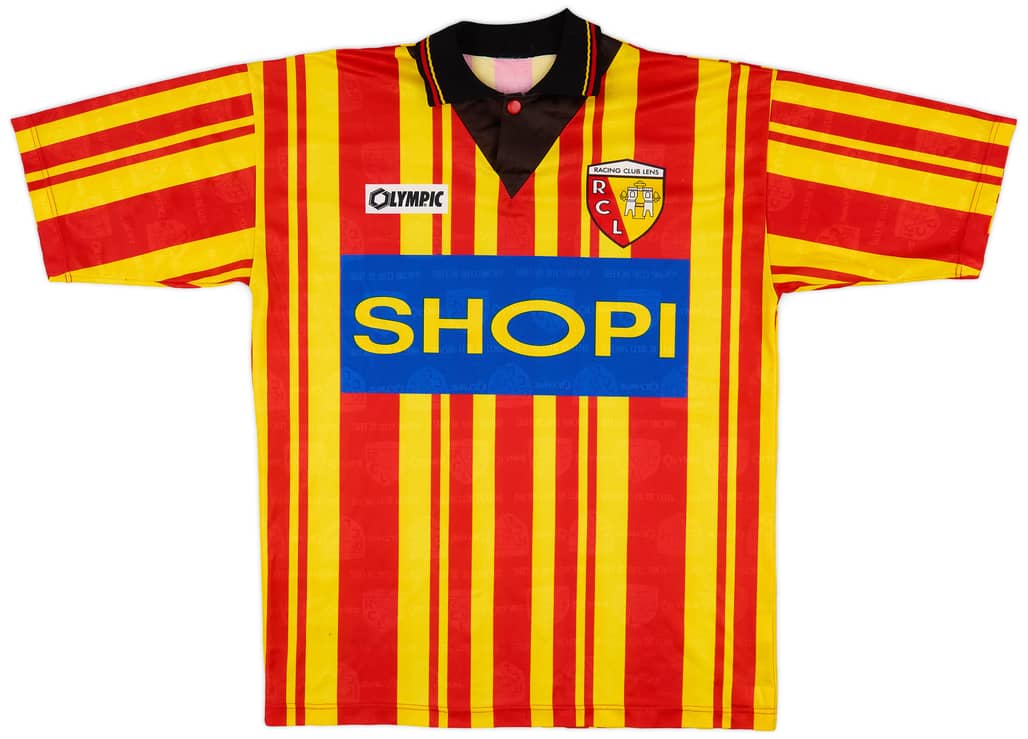 1995-96 Lens Home Shirt - 8/10 - (L)