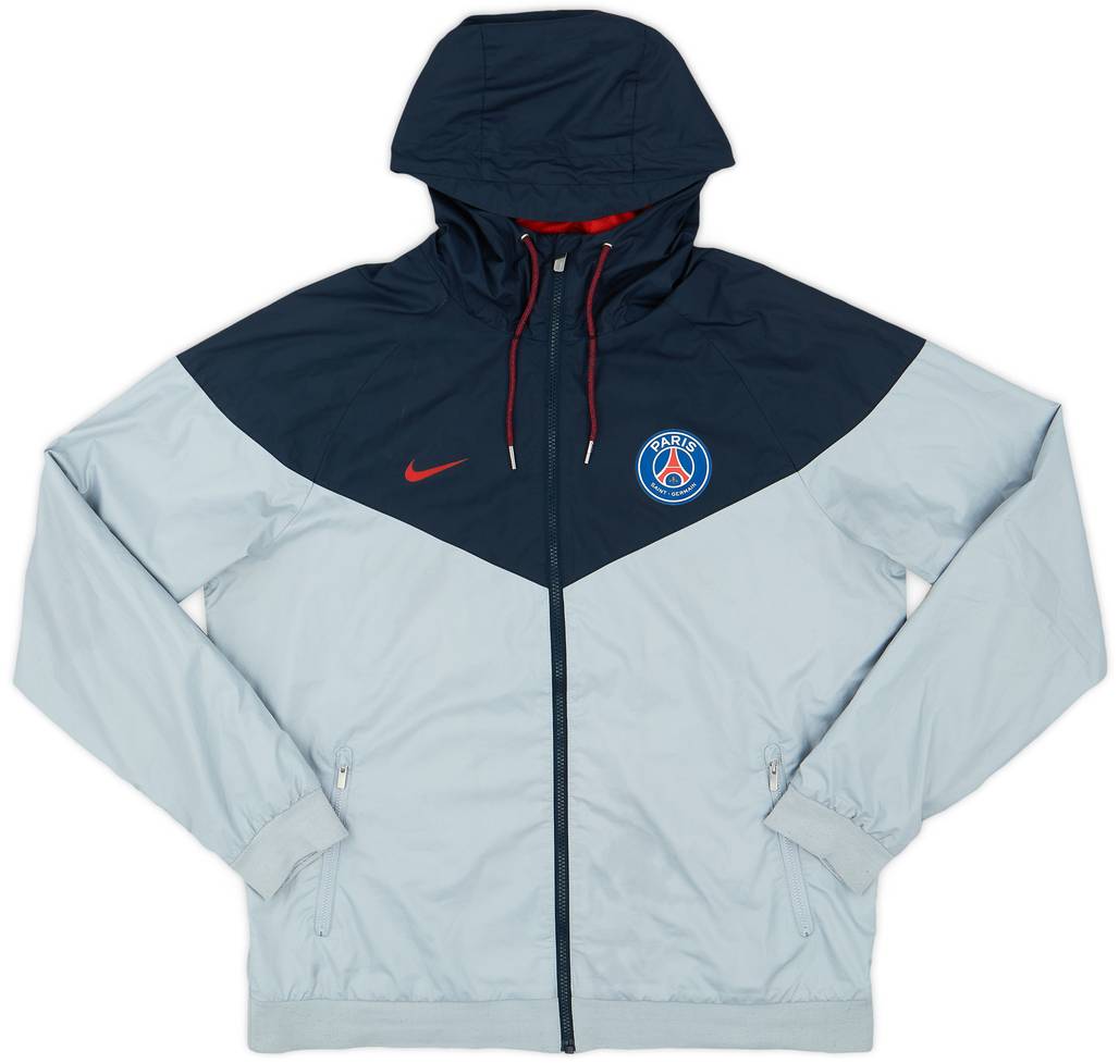 2017-18 Paris Saint-Germain Nike Hooded Rain Jacket - 8/10 - (L)
