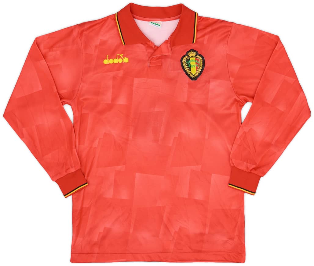 1992-94 Belgium Home L/S Shirt - 6/10 - (S)