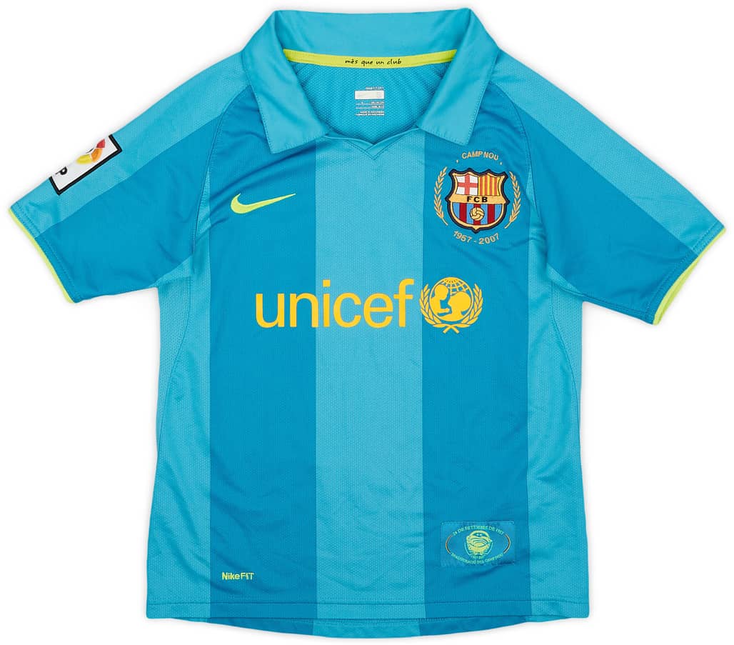 2007-09 Barcelona Away Shirt - 9/10 - (S.Boys)