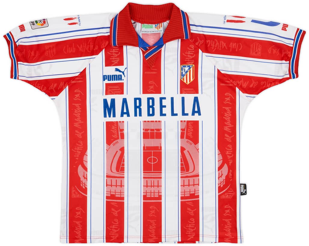 1996-97 Atletico Madrid Home Shirt - 10/10 - (M)