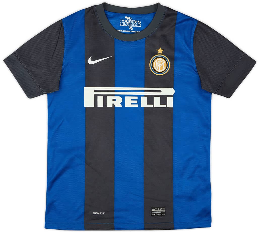 2012-13 Inter Milan Home Shirt - 9/10 - (L.Boys)