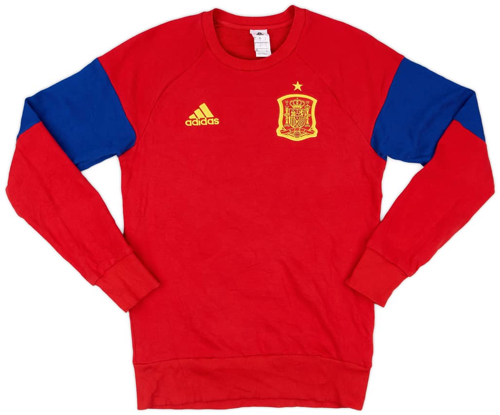 2015-16 Spain adidas Sweat Top - 9/10 - (S)