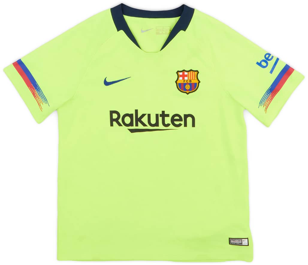 2018-19 Barcelona Away Shirt - 6/10 - (S.Boys)