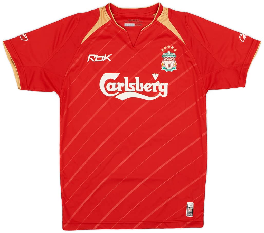 2005-06 Liverpool CL Home Shirt - 7/10 - (XS)