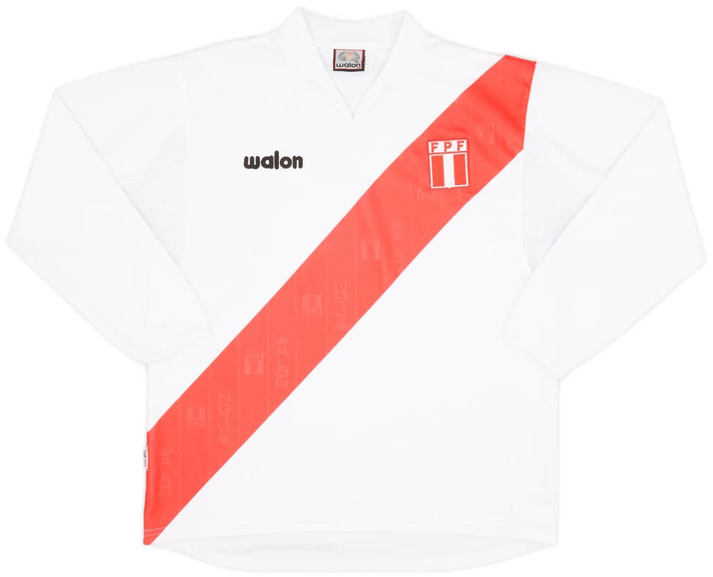 2004-06 Peru Home L/S Shirt - 9/10 - (M)