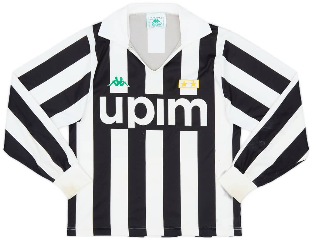 1991-92 Juventus Basic Home L/S Shirt - 5/10 - (S.Boys)