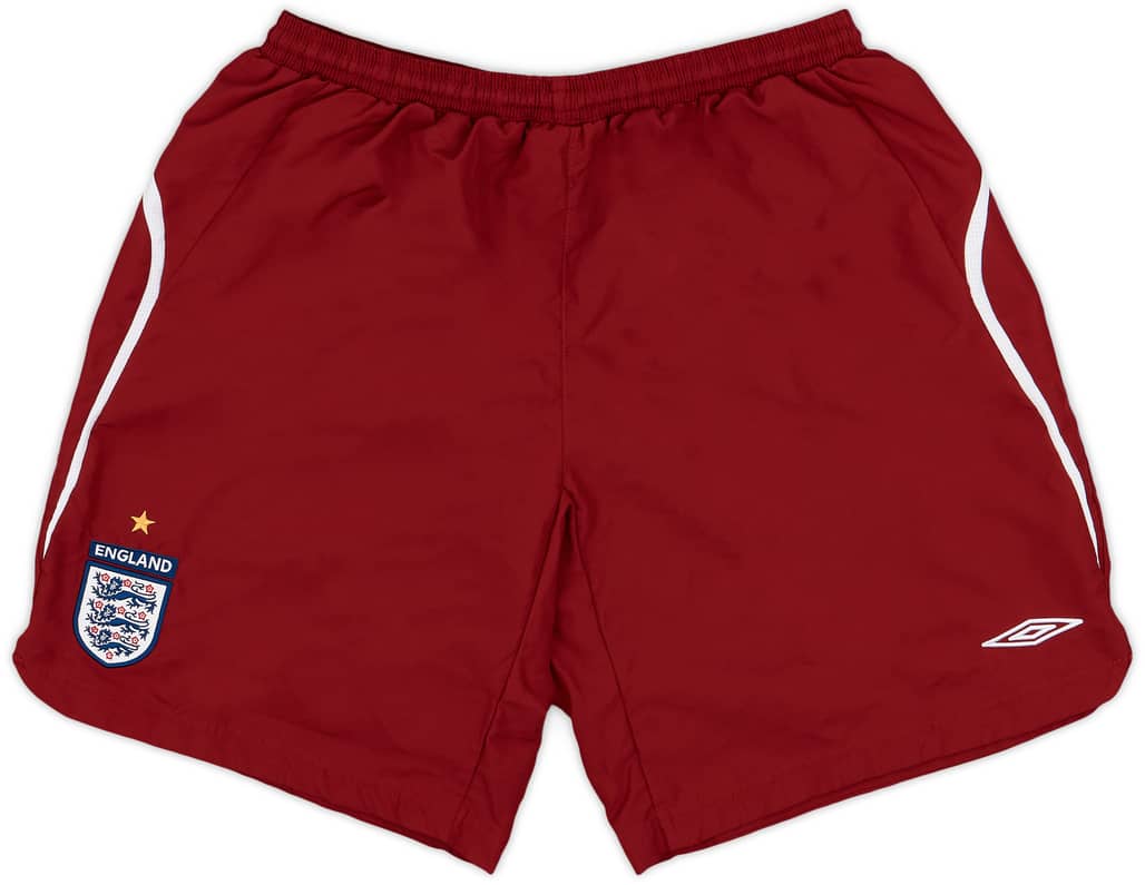 2006-08 England Umbro Training Shorts - 9/10 - (XL)