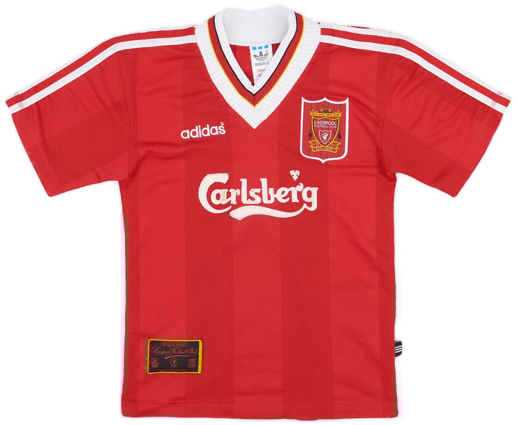 1995-96 Liverpool Home Shirt - 6/10 - (XS.Boys)