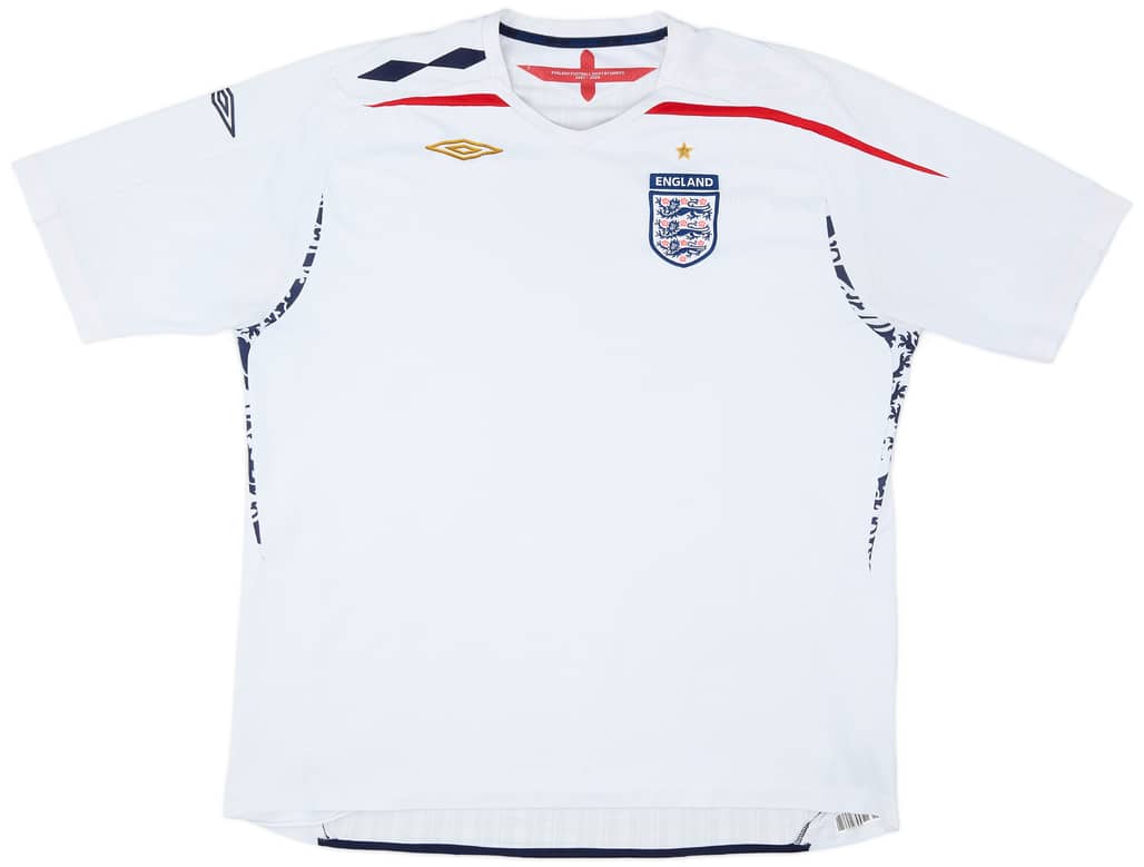 2007-09 England Home Shirt - 6/10 - (3XL)