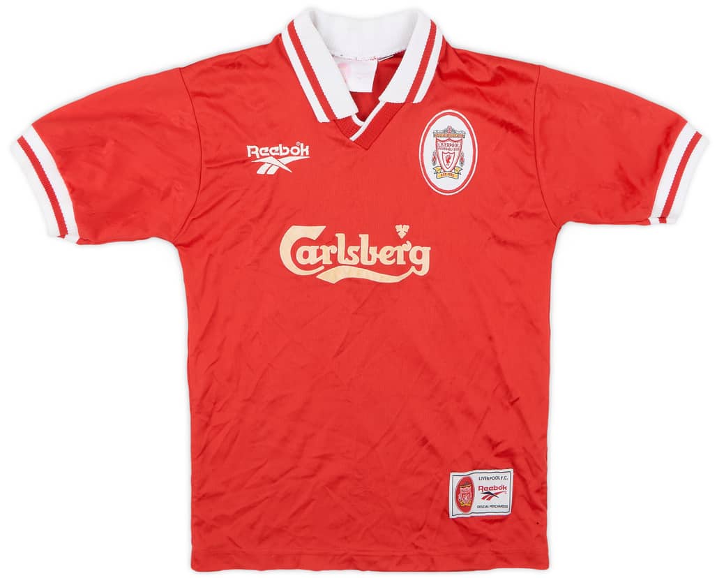 1996-98 Liverpool Home Shirt - 6/10 - (Y)