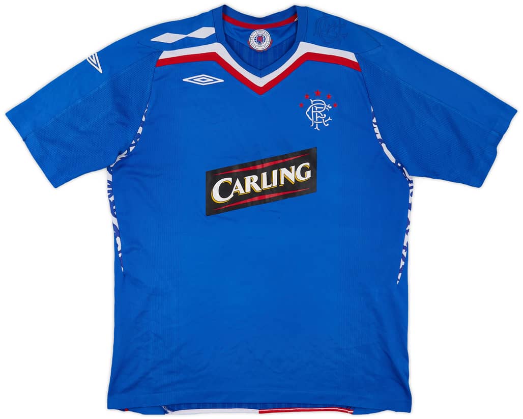 2007-08 Rangers Home Shirt - 6/10 - (XL)