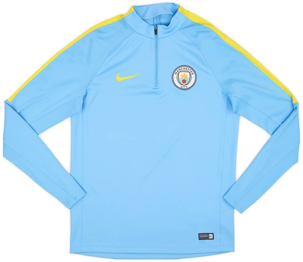 2016-17 Manchester City Nike 1/4 Zip Training Top - 7/10 - (M)