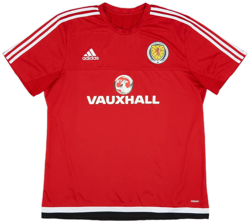2015-16 Scotland adidas Training Shirt - 9/10 - (XL)
