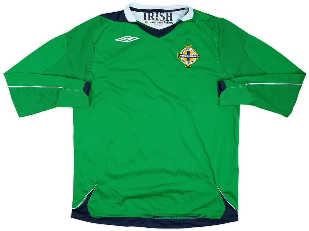 2006-08 Northern Ireland Home L/S Shirt - 8/10 - (L)
