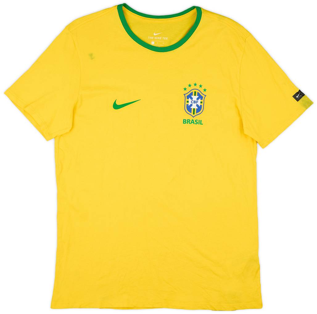 2018-19 Brazil Nike Cotton Tee - 6/10 - (L)