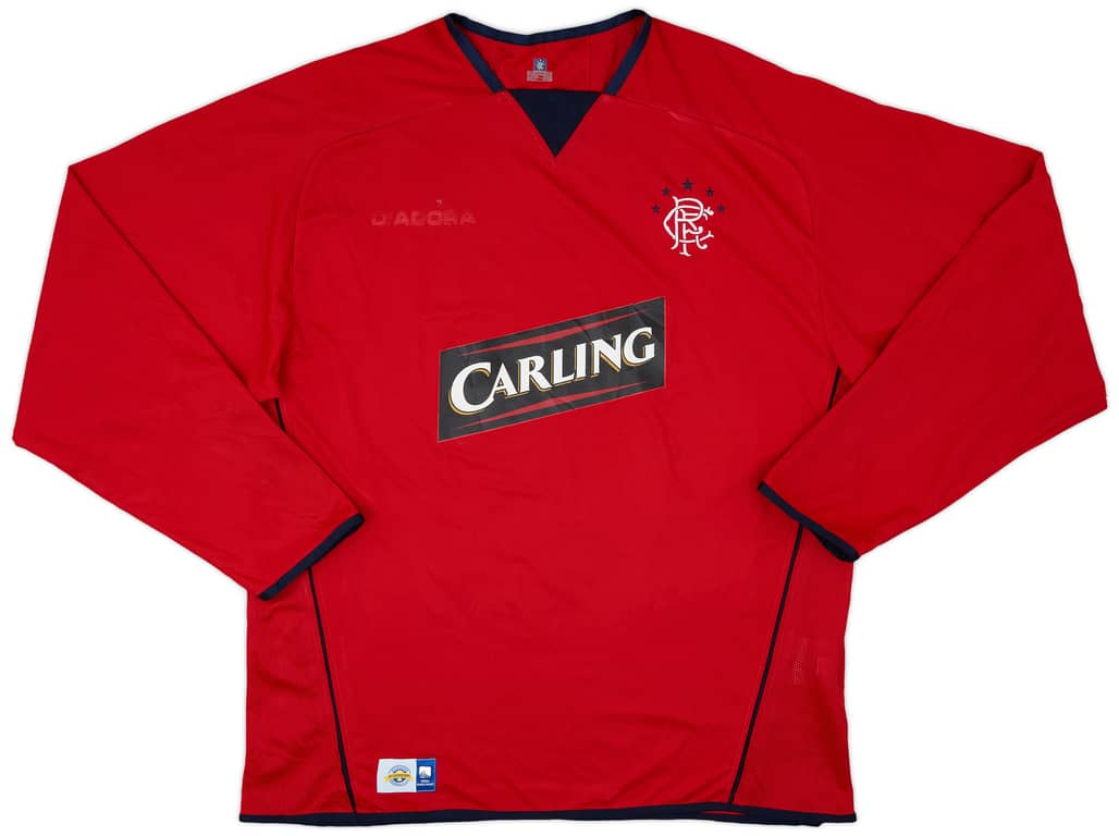 2004-05 Rangers Third L/S Shirt - 4/10 - (XL)