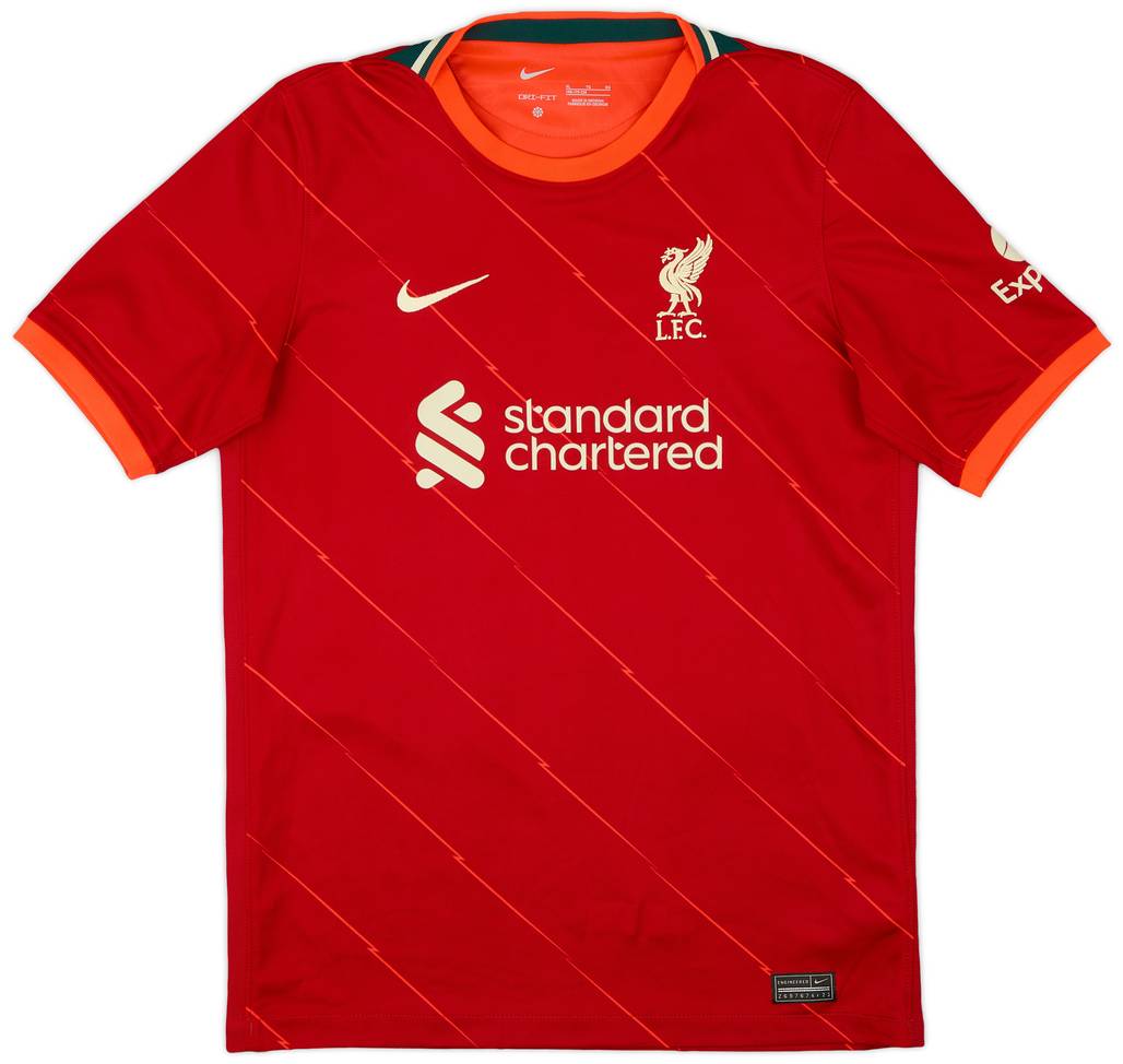 2021-22 Liverpool Home Shirt - 9/10 - (XL.Boys)