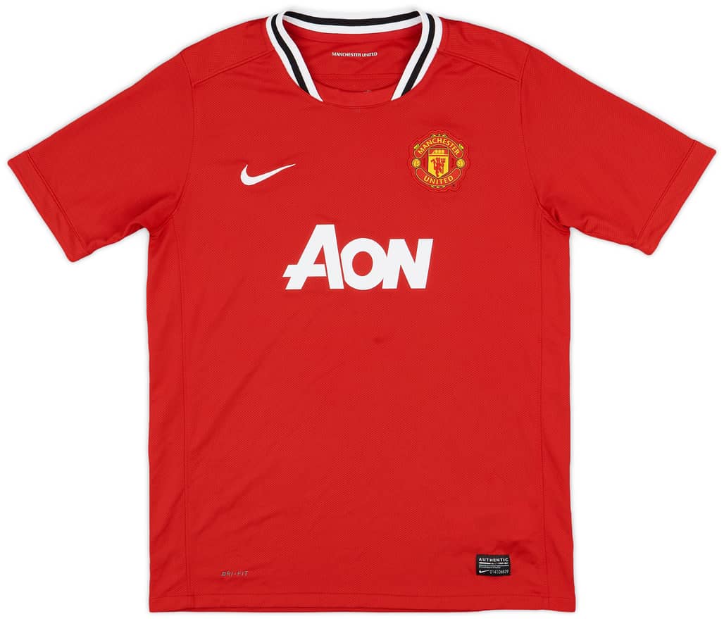 2011-12 Manchester United Home Shirt - 8/10 - (XL.Boys)