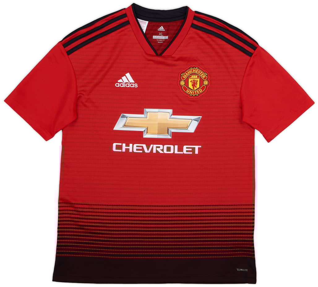 2018-19 Manchester United Home Shirt - 9/10 - (XL.Boys)