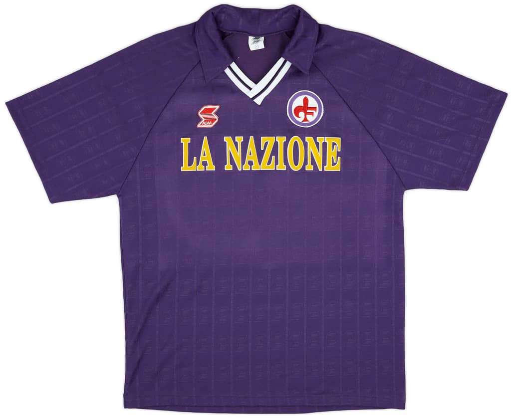 1990-91 Fiorentina Home Shirt - 9/10 - (L)