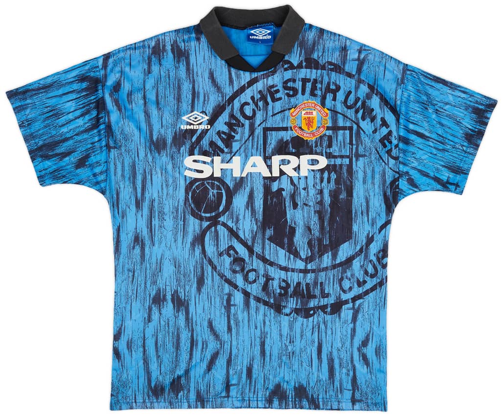 1992-93 Manchester United Away Shirt - 8/10 - (L)
