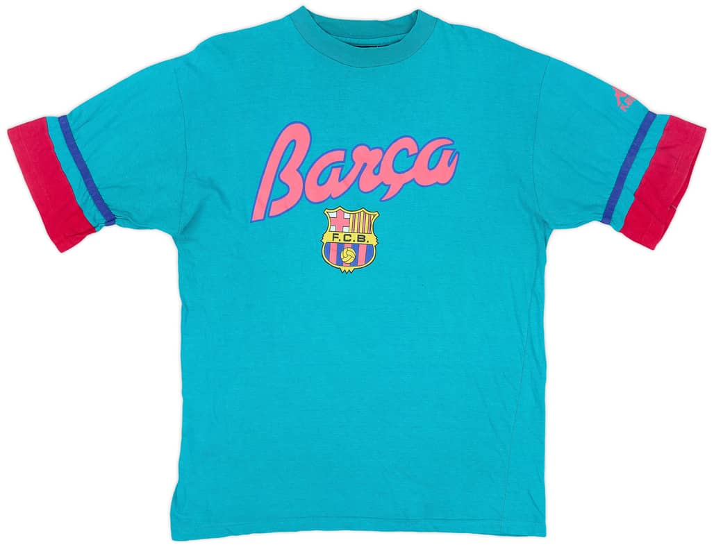 1995-96 Barcelona Kappa Graphic Tee - 7/10 - (M)