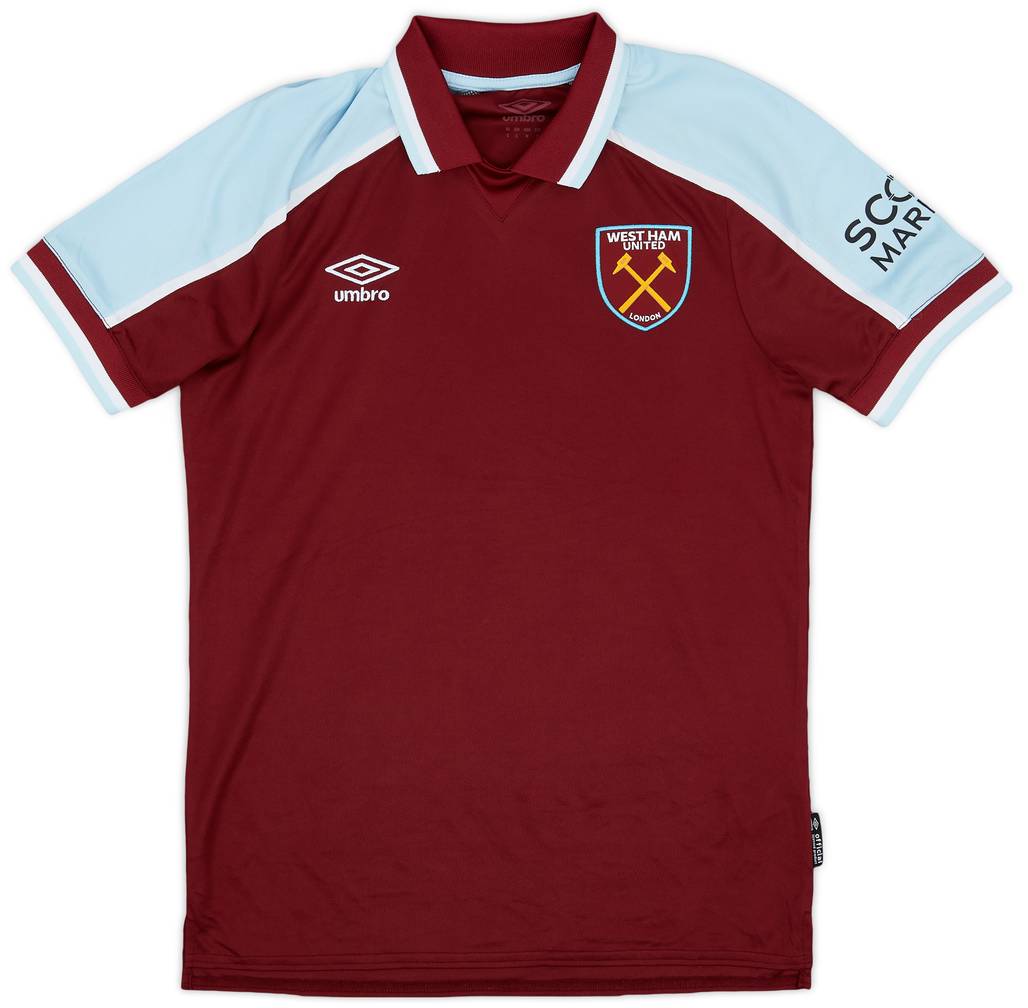 2021-22 West Ham Home Shirt - 8/10 - (S)