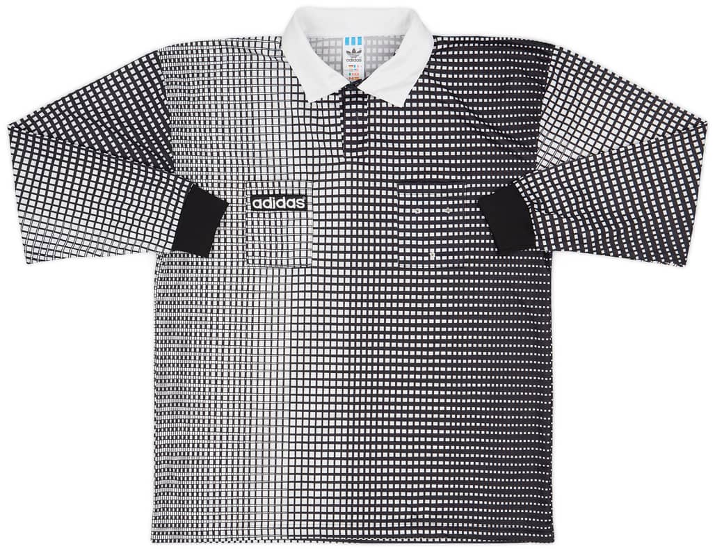 1990s adidas Referee Template L/S Shirt - 8/10 - (L)