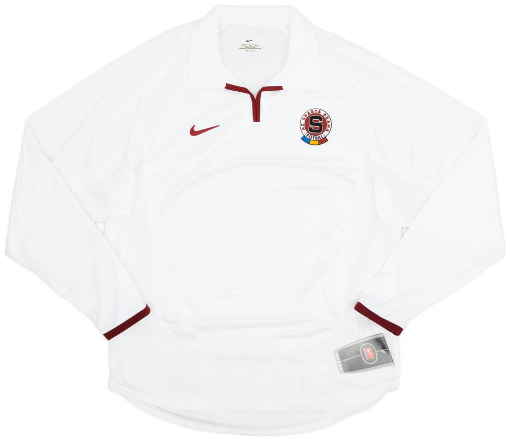 2001-02 Sparta Prague Player Issue Away L/S Shirt (M)