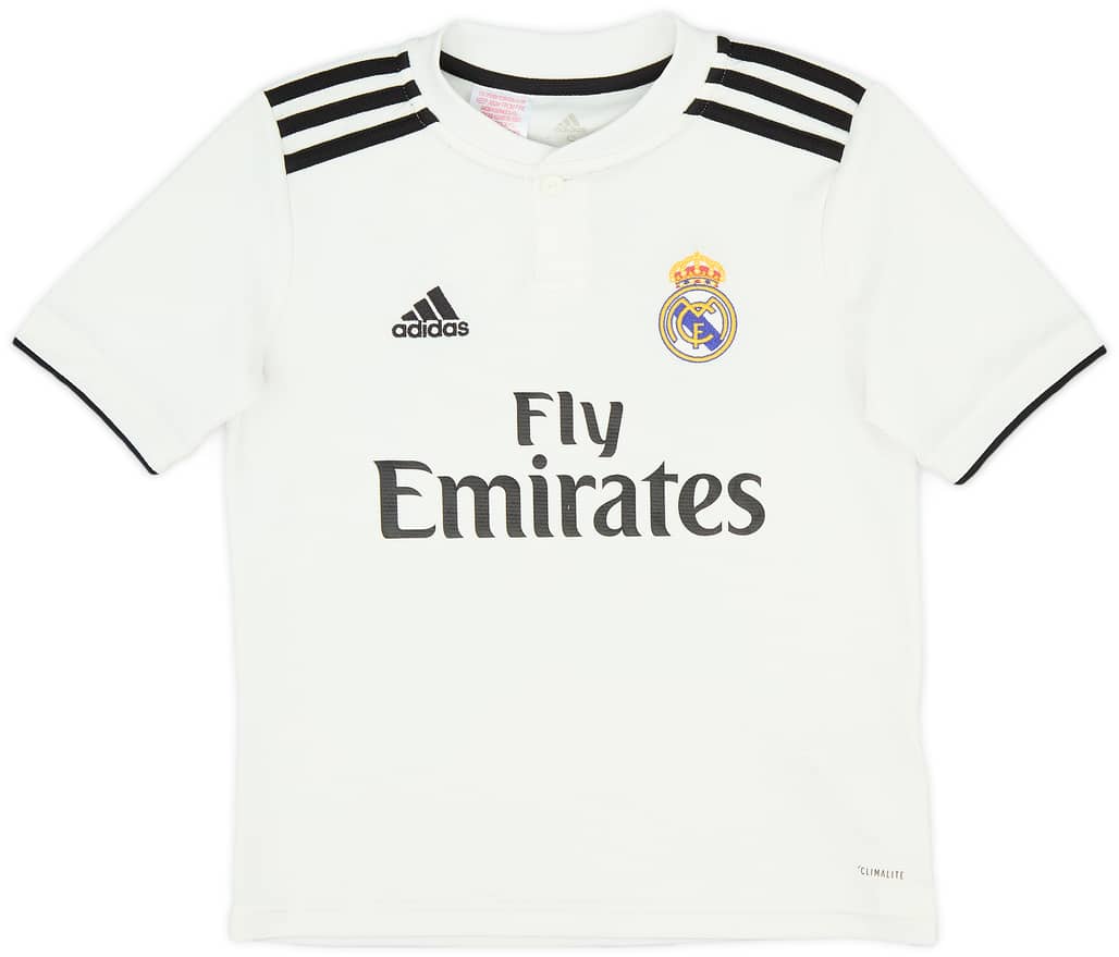 2018-19 Real Madrid Home Shirt - 8/10 - (S.Boys)