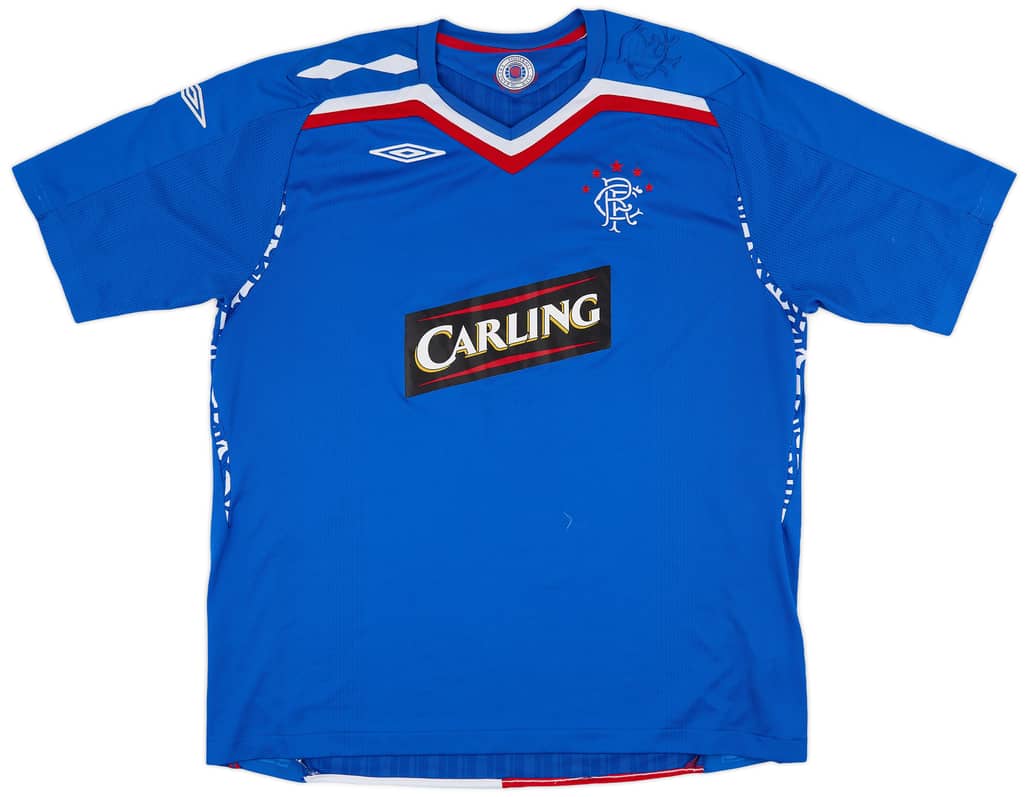 2007-08 Rangers Home Shirt - 6/10 - (XXL)