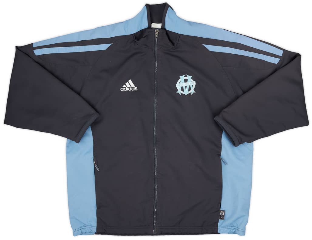 2001-02 Olympique Marseille adidas Track Jacket - 6/10 - (M)