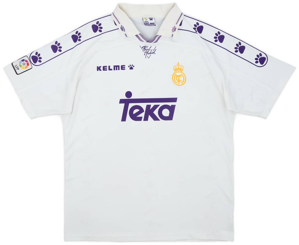 1994-96 Real Madrid Home Shirt - 8/10 - (XL)