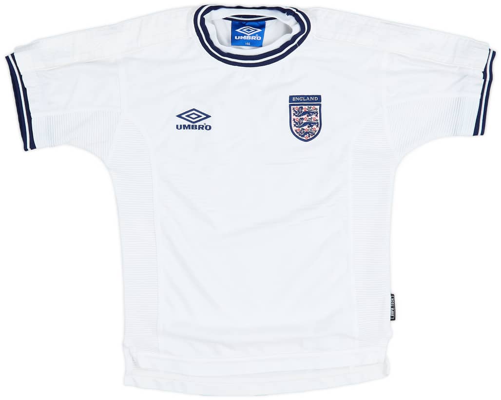 1999-01 England Home Shirt - 9/10 - (M.Boys)