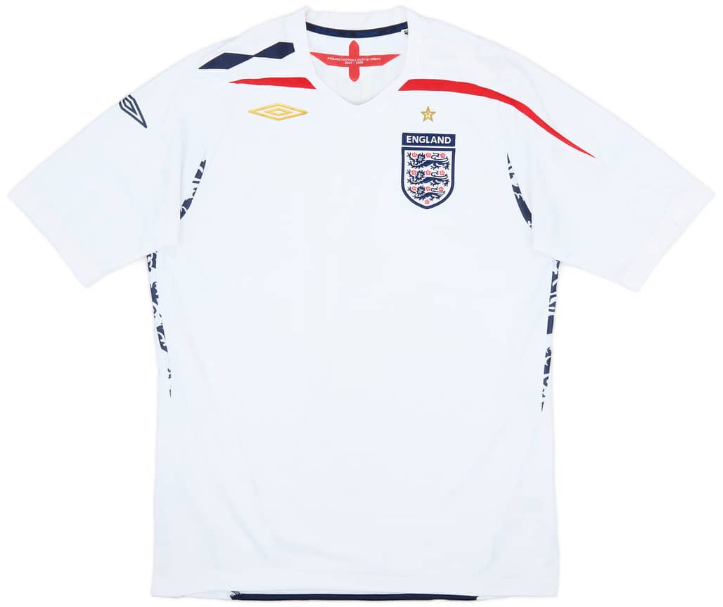 2007-09 England Home Shirt - 6/10 - (L)