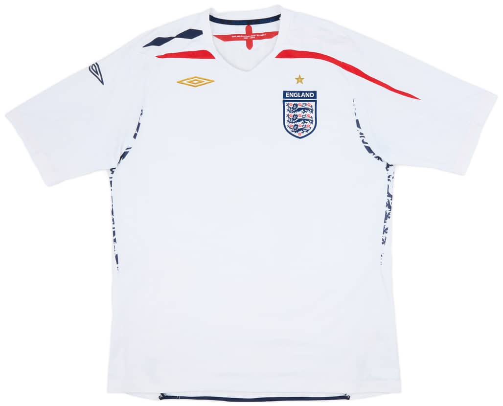 2007-09 England Home Shirt - 7/10 - (L)
