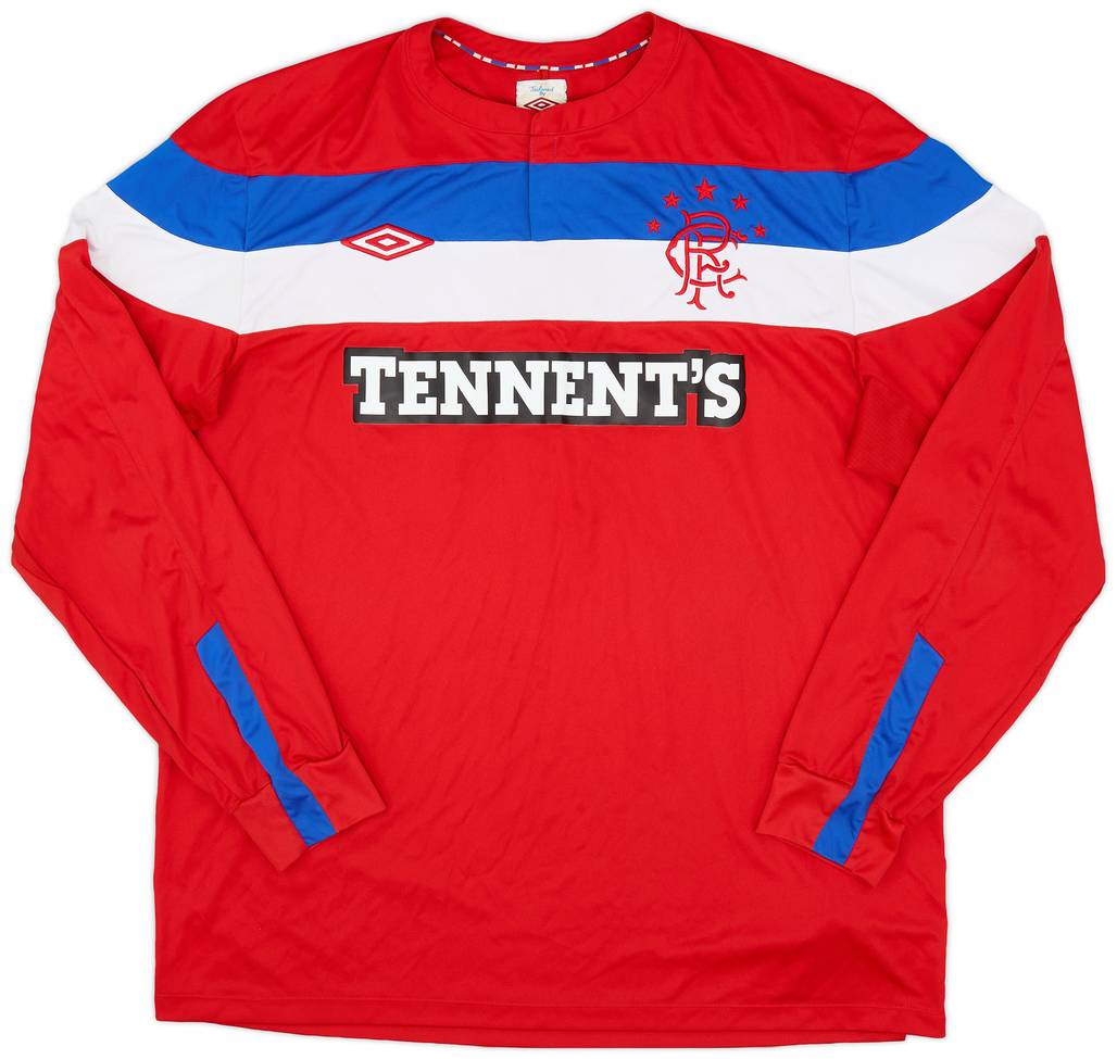 2011-12 Rangers Away L/S Shirt - 8/10 - (XL)