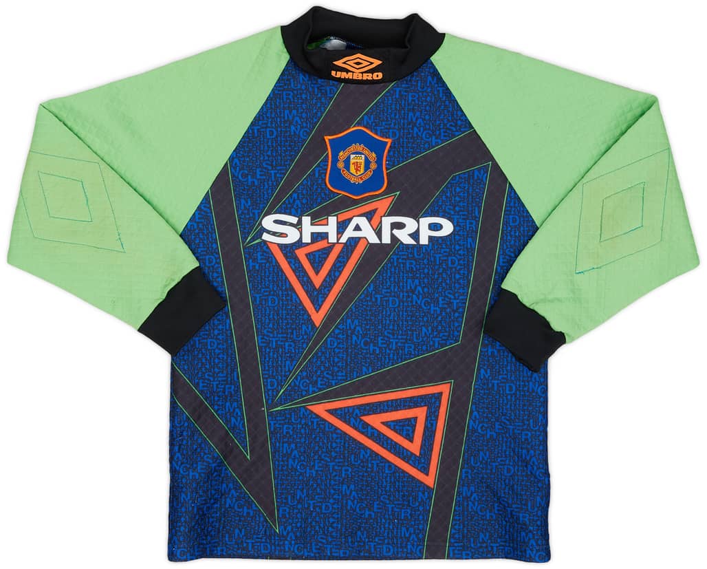 1994-96 Manchester United GK Shirt - 9/10 - (M.Boys)